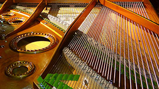 inside of a grand piano