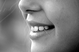 close up of a smile on a happy person